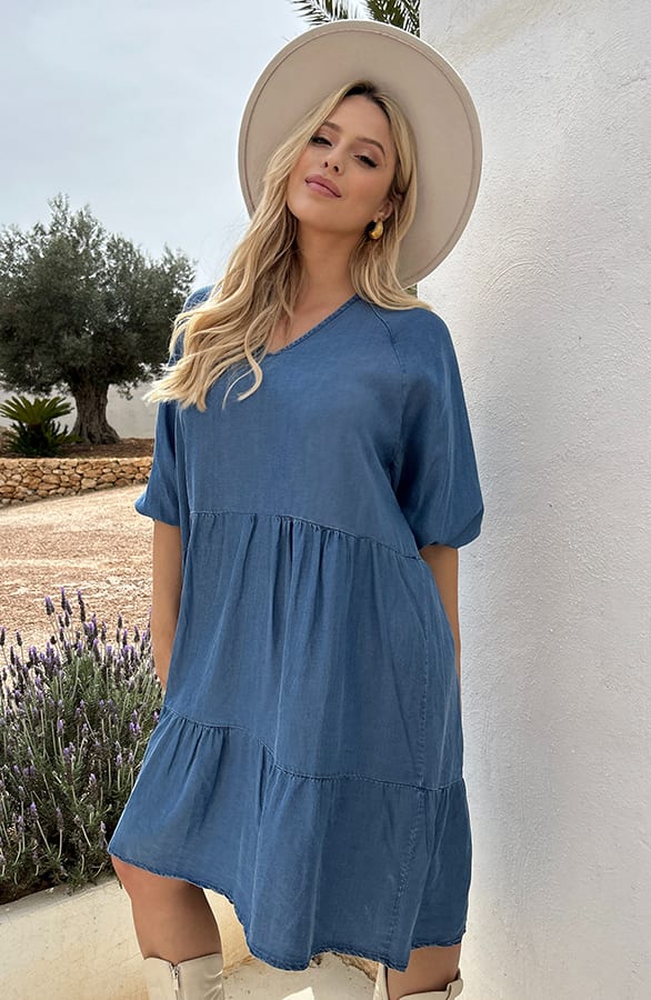 Denim Tunic Dress – shoparchief — foto 2
