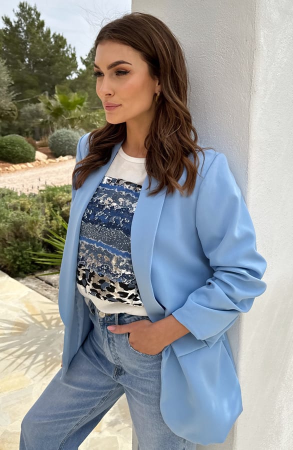 Dames Blazer Nore Light Blue – shoparchief — foto 4