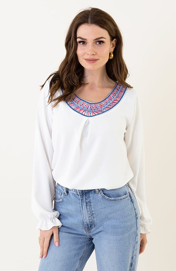 Ecru Detail Blouse – shoparchief