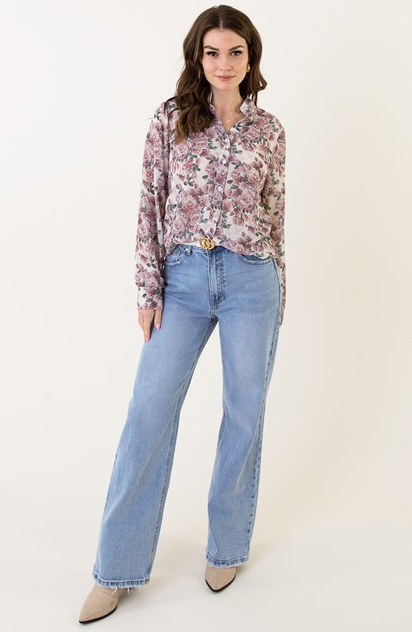 Floral Blouse Milly Dust Pink – shoparchief — foto 8