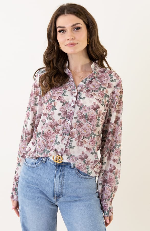 Floral Blouse Milly Dust Pink – shoparchief — foto 6
