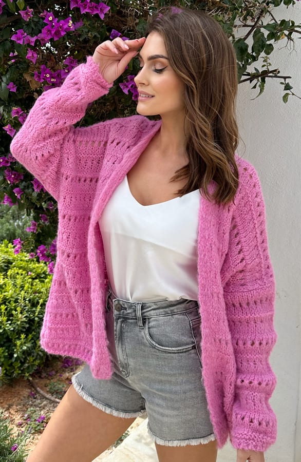 Gehaakt Vest Amina Candy Pink – shoparchief — foto 4