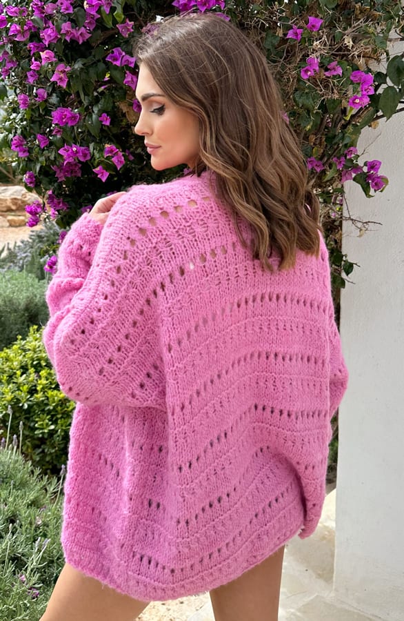 Gehaakt Vest Amina Candy Pink – shoparchief — foto 5