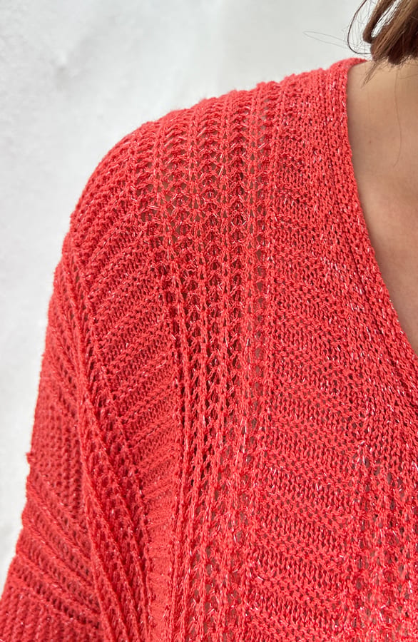 Gehaakte Patroon Top Joyce Koraal – shoparchief — foto 5
