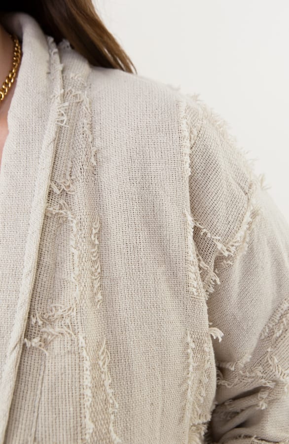 Handmade Bohemian Cardigan Lindy Beige – shoparchief — foto 7