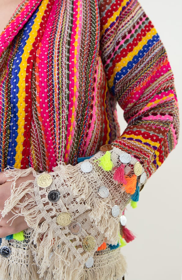 Handmade Bohemian Cardigan Lindy Multicolor – shoparchief — foto 6