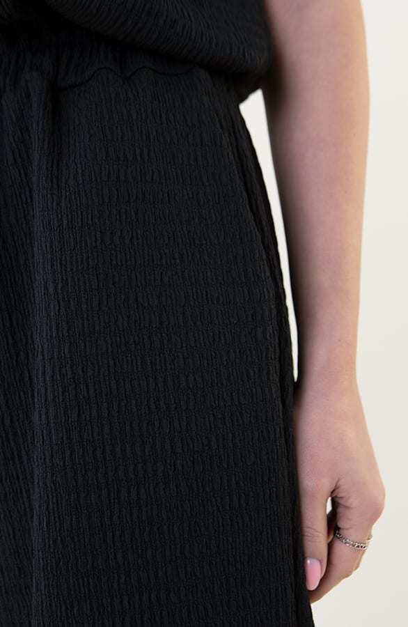 High Waist Trendy Broek Jaydi Zwart – shoparchief — foto 9