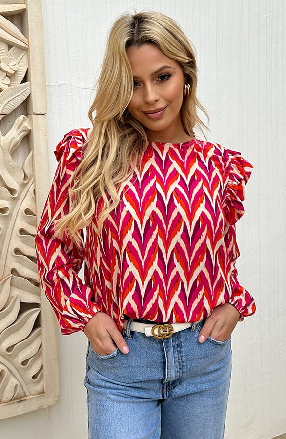 Blouse Met Print Carly – shoparchief — foto 2