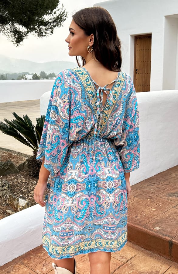 Katoenen Print Tuniek Maisy Blauw – shoparchief — foto 3
