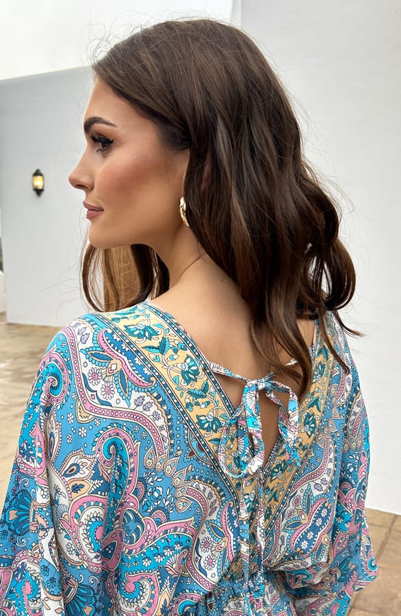 Katoenen Print Tuniek Maisy Blauw – shoparchief — foto 4
