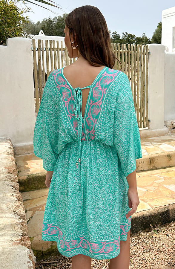 Katoenen Print Tuniek Maisy Turquoise – shoparchief — foto 4