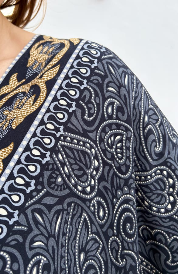 Katoenen Print Tuniek Maisy Zwart – shoparchief — foto 4