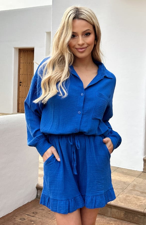 Mousseline Blouse Amy Kobalt – shoparchief