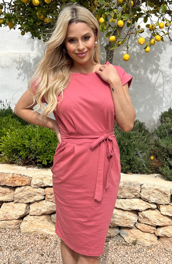 Noa Dress Pink – casual jurkjes — foto 2