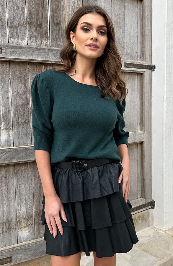 Pofmouwen Top Ariana Smaragd – shoparchief — foto 2