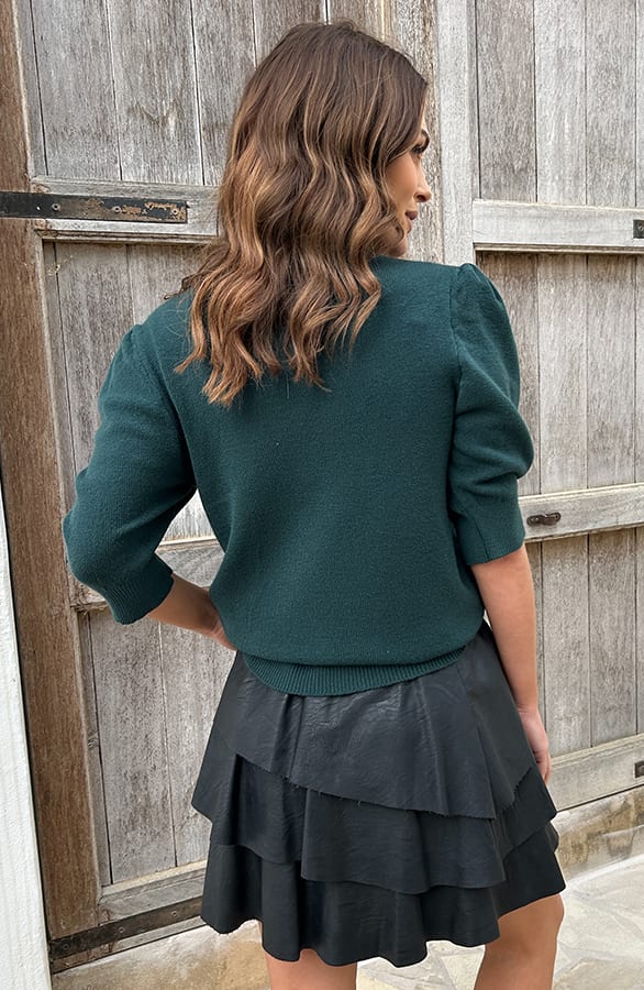 Pofmouwen Top Ariana Smaragd – shoparchief — foto 3