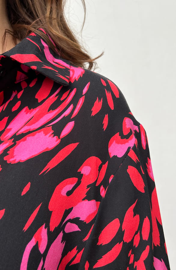 Romantic Blouse Chrissy Roze Zwart – shoparchief — foto 4