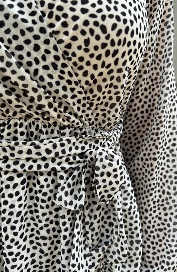 Ruffle Cheetah Dress Meghan Beige – shoparchief — foto 5