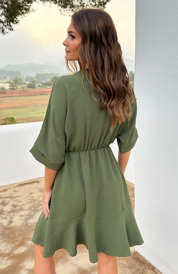 Ruffle Jurk Marbella Army – shoparchief — foto 2