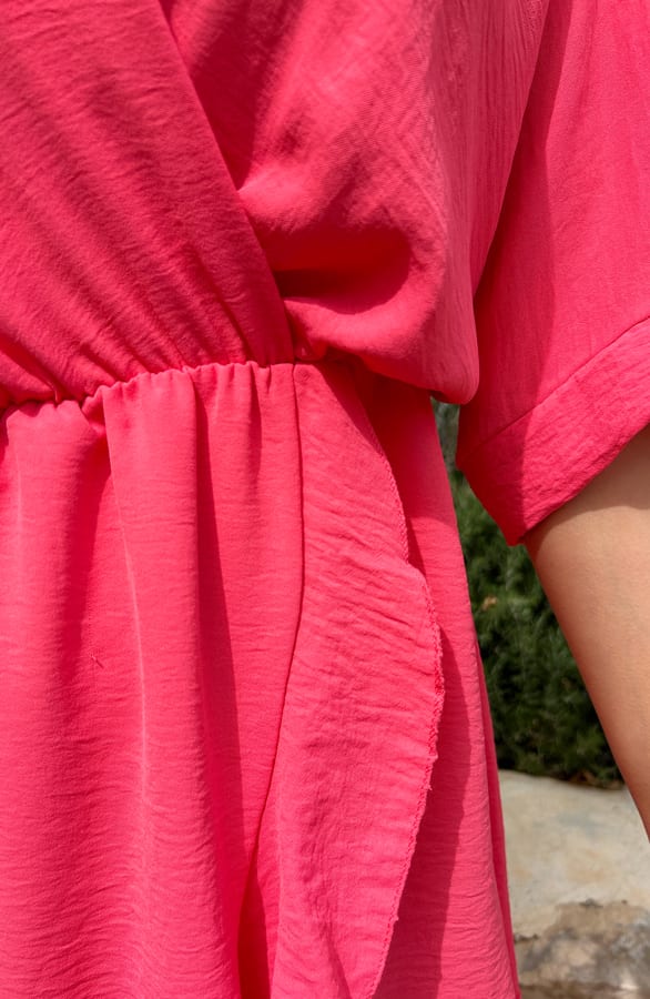 Ruffle Jurk Marbella Koraal – shoparchief — foto 4