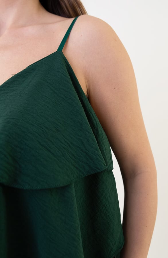 Ruffle Spaghetti Top Suzie Emerald – shoparchief — foto 5