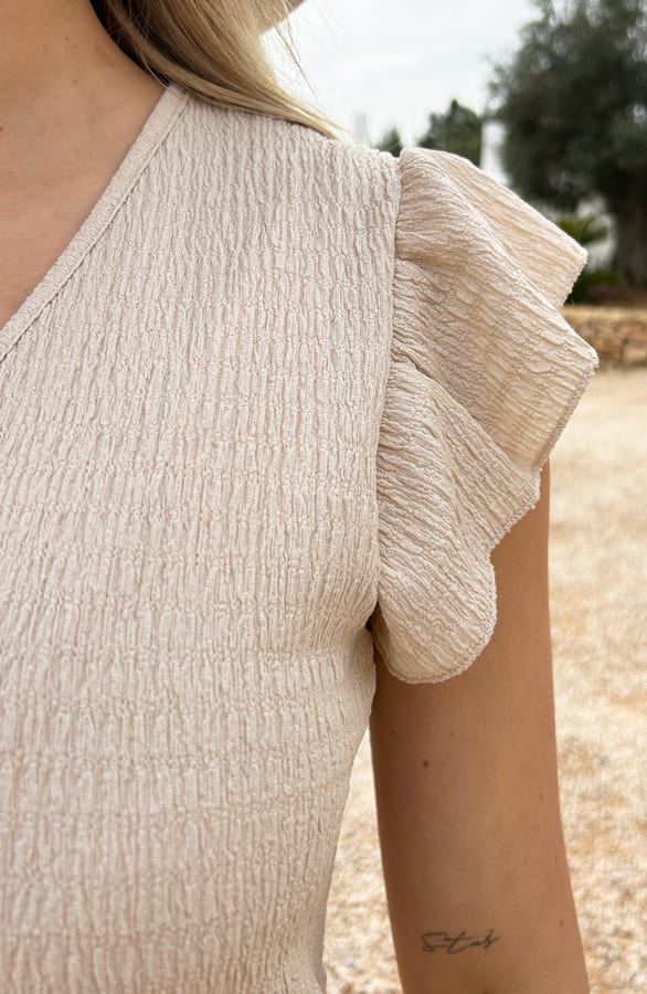 Ruffle Tuniek Rylie Beige – shoparchief — foto 7