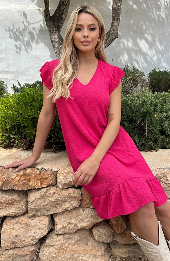 Ruffle Tuniek Rylie Fuchsia – shoparchief