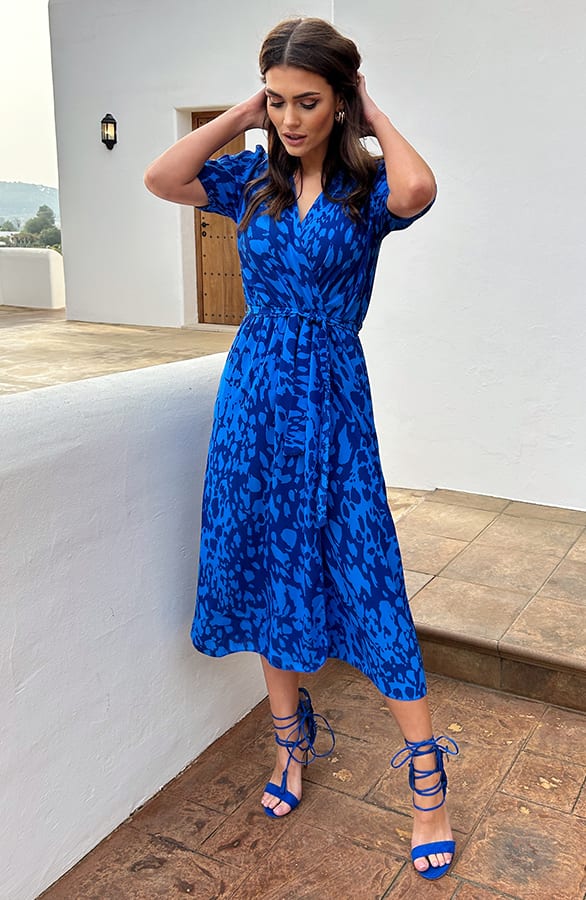 Split Jurk Lilian Kobalt – shoparchief — foto 5