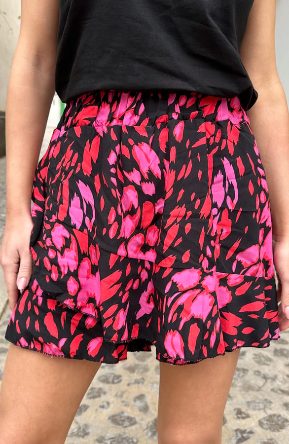 Skort Met Print Ramona Roze Zwart 2.0 – skorts — foto 6