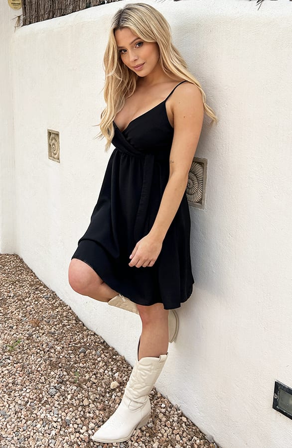 Spaghetti Jurk Annelin Zwart – shoparchief — foto 11