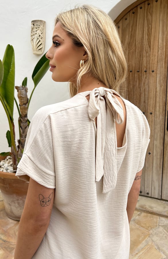 Strik Tuniek Melina Beige – shoparchief — foto 4