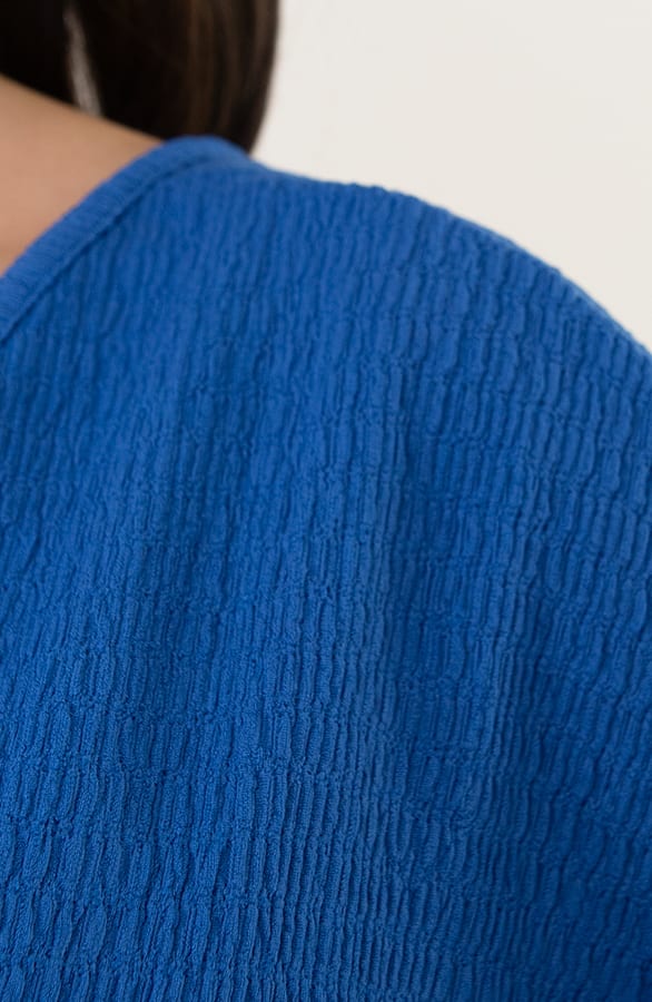 Textured Jurk Elisa Kobalt – shoparchief — foto 6