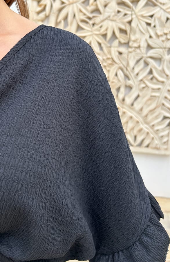 Textured Jurk Elisa Zwart – shoparchief — foto 5