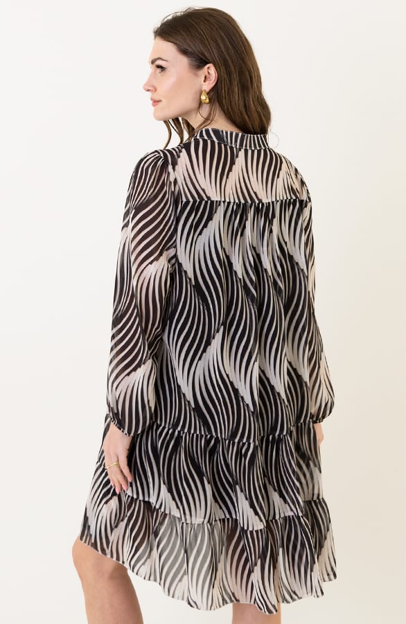 Wavy Tuniek Print Lieke Zwart – shoparchief — foto 2