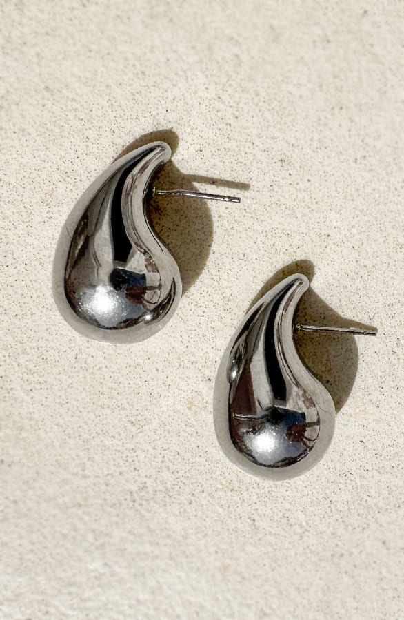 Druppel Oorbellen Chloé Zilver – shoparchief
