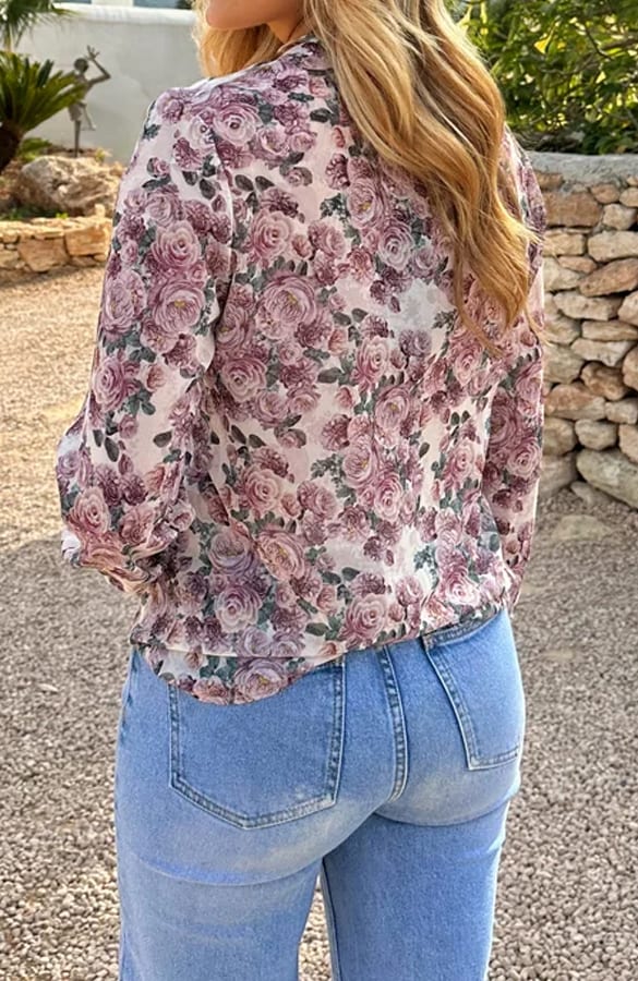 Floral Blouse Milly Dust Pink – shoparchief — foto 3