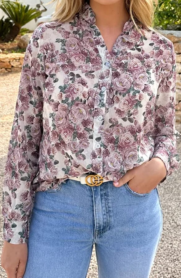 Floral Blouse Milly Dust Pink – shoparchief