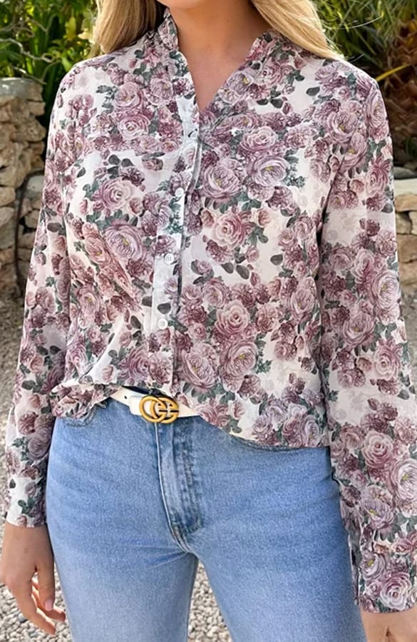 Floral Blouse Milly Dust Pink – shoparchief — foto 2