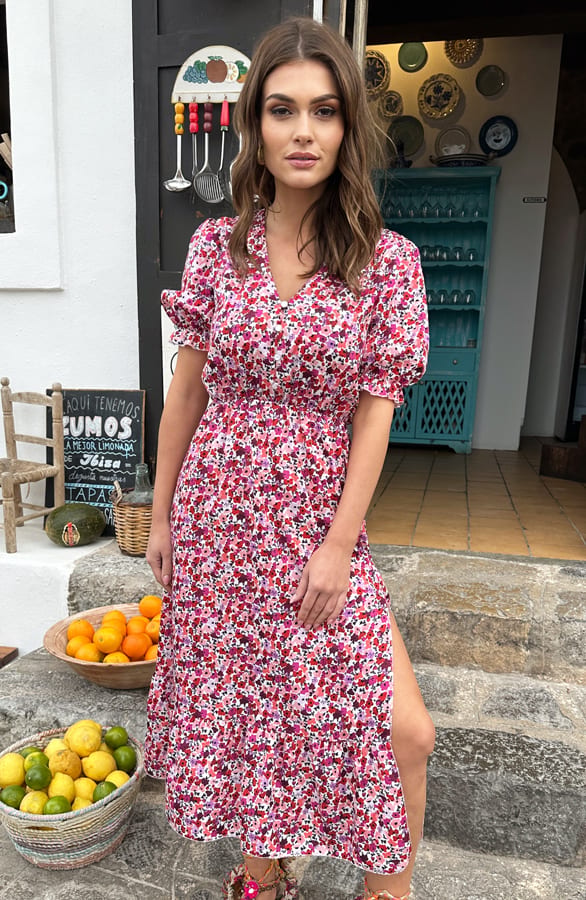 Floral Midi Jurk Laura – shoparchief — foto 3