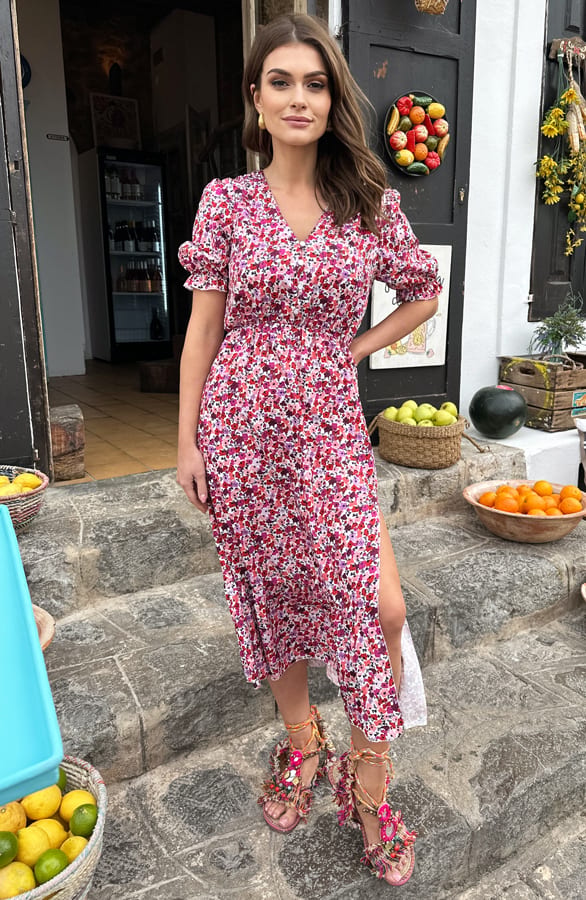 Floral Midi Jurk Laura – shoparchief — foto 2