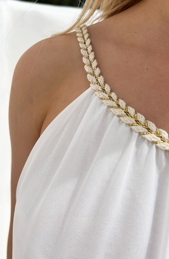 Gevlochten Detail Top Julie Ecru – shirts & tops — foto 8