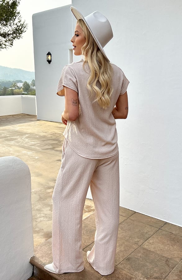 High Waist Trendy Broek Jaydi Beige – shoparchief — foto 4