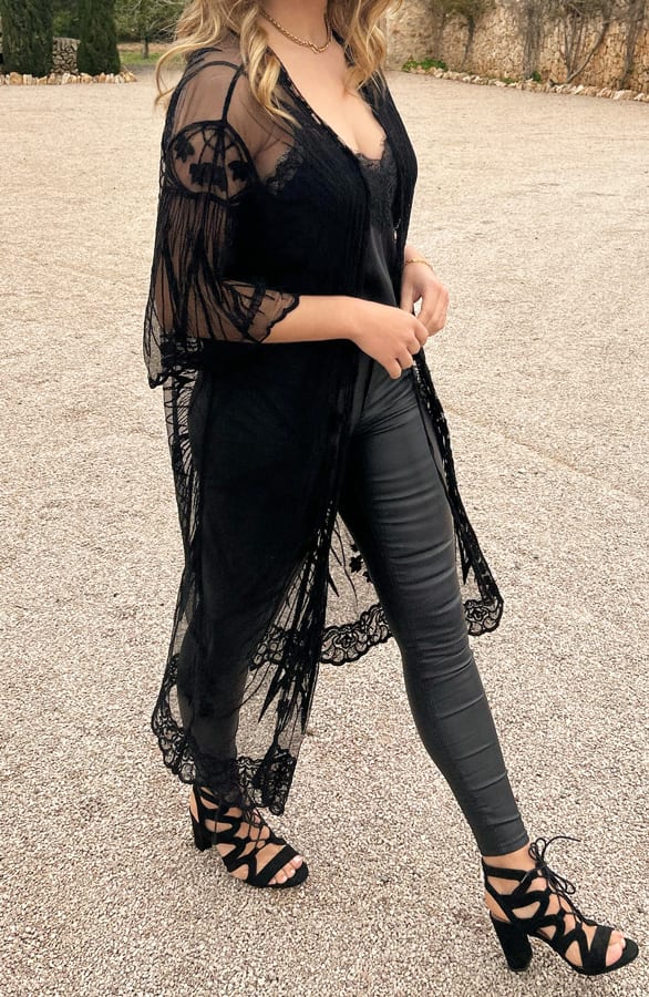 Ibiza Kimono Ster Vajen Zwart – shoparchief — foto 2