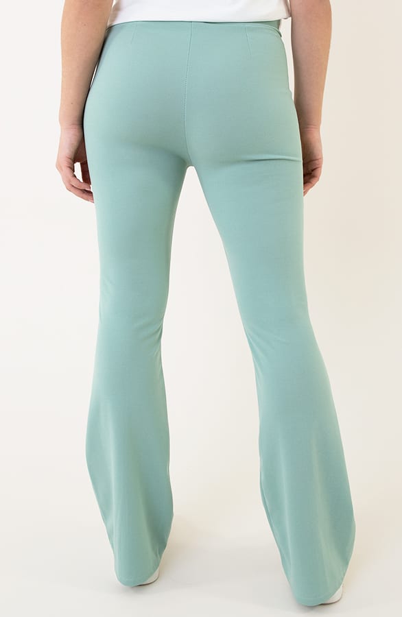 Janine Flared Broek Met Stiksel Mint – shoparchief — foto 3