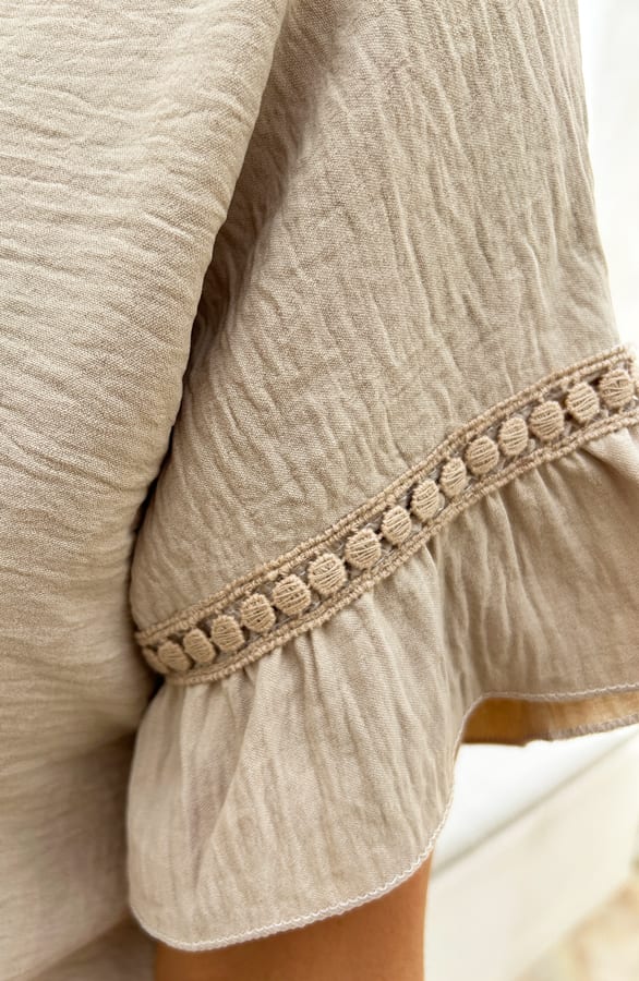 Kanten Detailed Top Dee Beige – shoparchief — foto 5