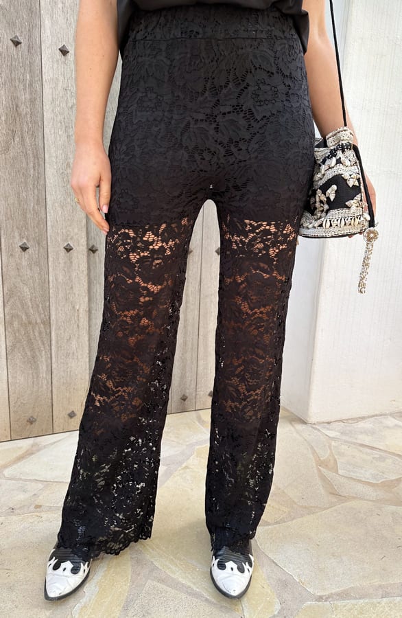 Lace Broek Silva Zwart – shoparchief