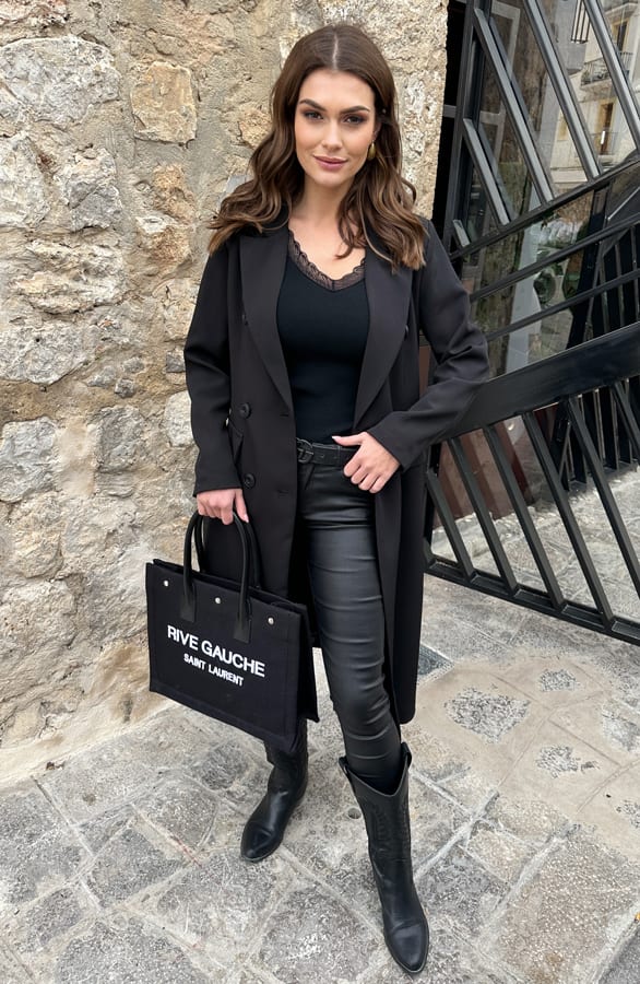 Lange Blazer Layla Zwart – shoparchief — foto 2