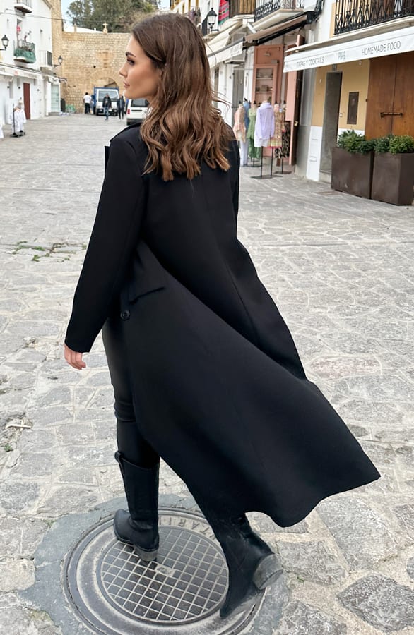Lange Blazer Layla Zwart – shoparchief — foto 6