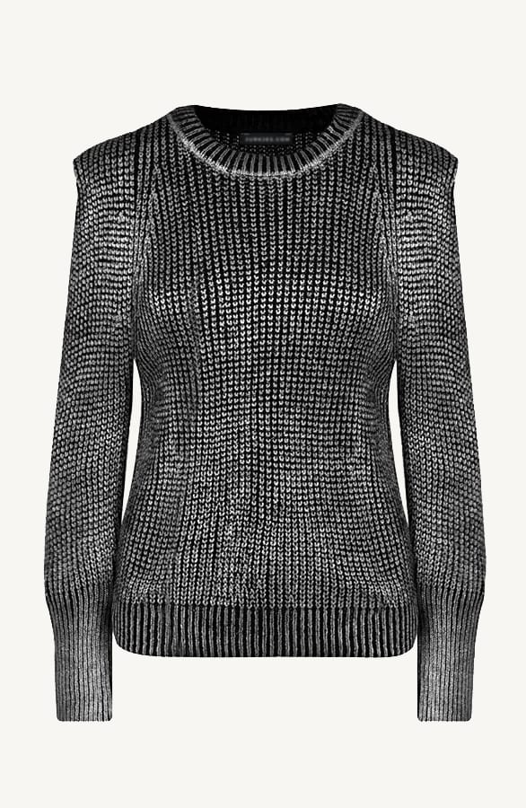 Metallic Trui Maudy Zilver – shoparchief