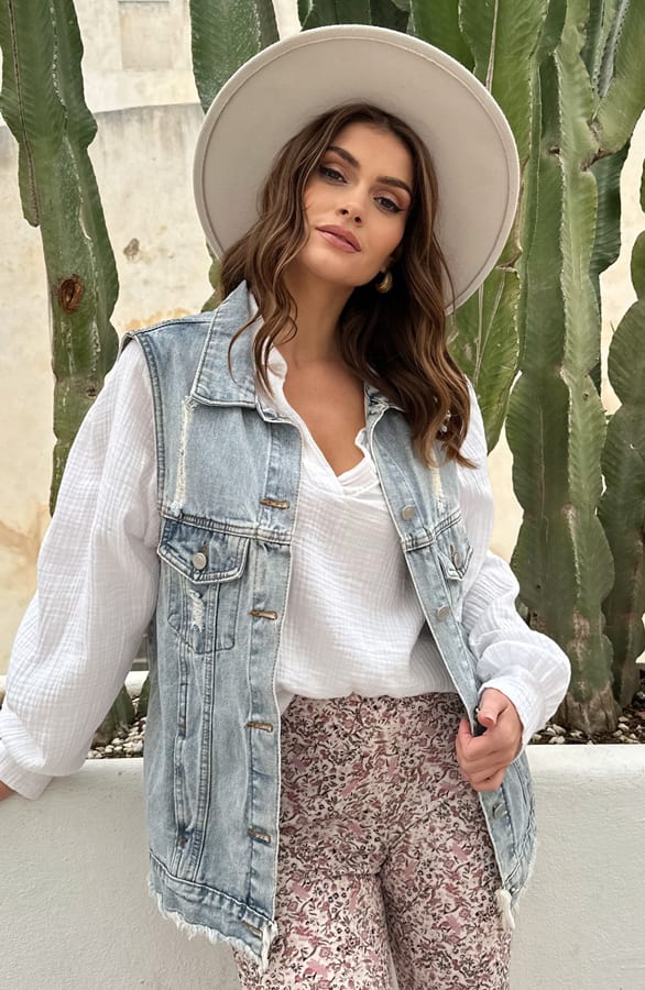 Mousseline Blouse Oversized Nadia Offwhite – shoparchief — foto 6